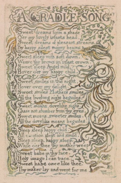 Songs of Innocence and of Experience, Plate 26 by William Blake